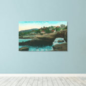 カリフォルニア州スフィンクス岬ケーブラジョラの景色 キャンバスプリント (インサイチュ (ウッドフロア))