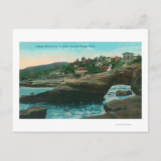 カリフォルニア州スフィンクス岬ケーブラジョラの景色 ポストカード (正面)
