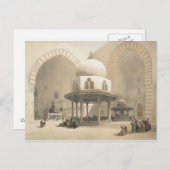 カリフォルニア州スルタン・エル・ゴーリーにあるモスクのインテリア ポストカード (正面/裏面)