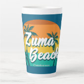 カリフォルニア州ズマビーチ カフェラテマグ (正面)
