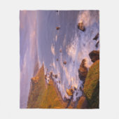 カリフォルニア州セコイアの海岸線 フリースブランケット (正面)