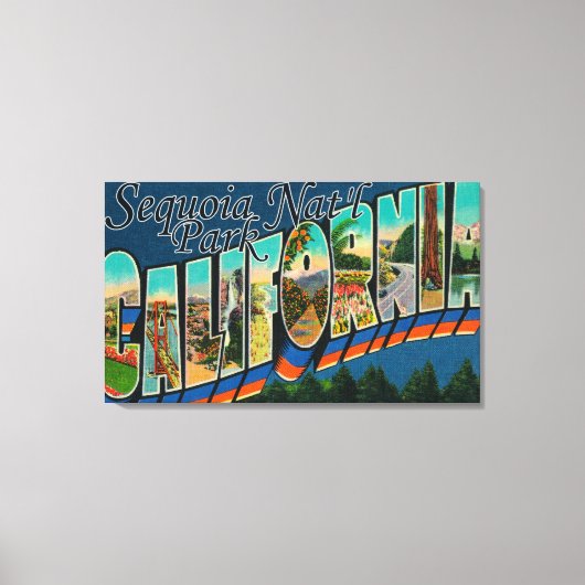 カリフォルニア州セコイアNat'l Park キャンバスプリント (正面)