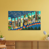 カリフォルニア州セコイアNat'l Park キャンバスプリント (インサイチュ (リビング))