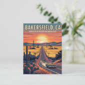 カリフォルニア州セントラルバレー・ベーカーズフィールド ポストカード (スタンド正面)