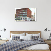 カリフォルニア州セントラルバンクBldgOaklandの外観 キャンバスプリント (インサイチュ (寝室))