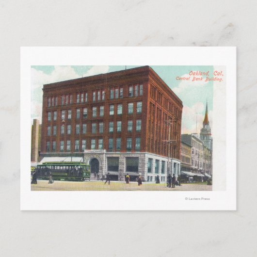 カリフォルニア州セントラルバンクBldgOaklandの外観 ポストカード (正面)