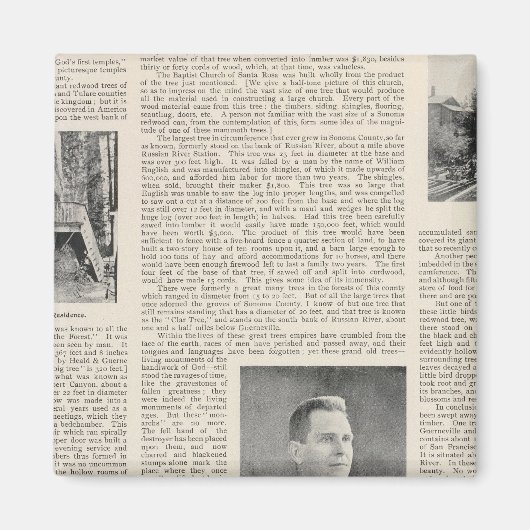 カリフォルニア州ソノマの続編 マグネット (正面)