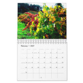 カリフォルニア州ソノマ郡ワインカントリー カレンダー (2月 2027)