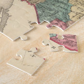 カリフォルニア州ソノマ郡地図 ジグソーパズル (側面)