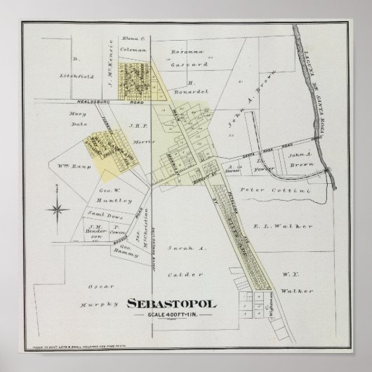 カリフォルニア州ソノマ郡12 ポスター (正面)