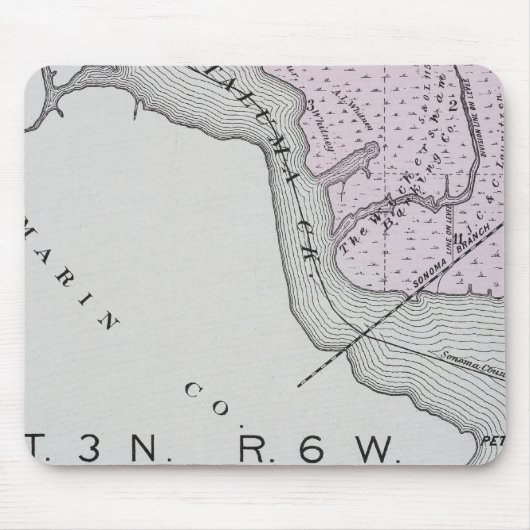 カリフォルニア州ソノマ郡13 マウスパッド (正面)