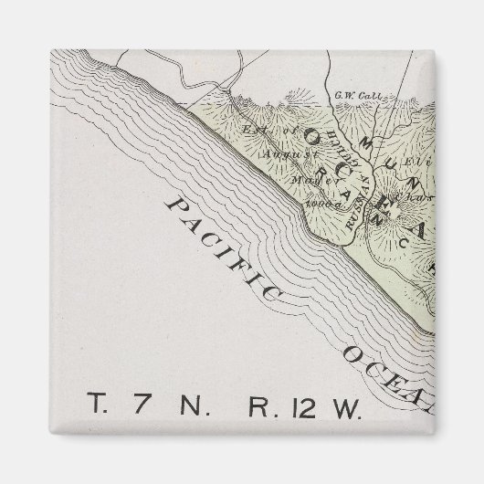 カリフォルニア州ソノマ郡28 マグネット (正面)