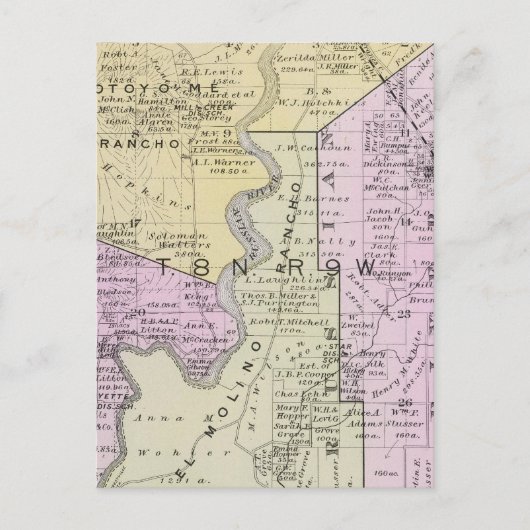 カリフォルニア州ソノマ郡2 ポストカード (正面)