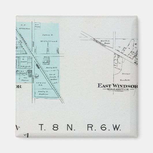 カリフォルニア州ソノマ郡2 マグネット (正面)