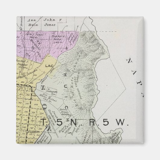 カリフォルニア州ソノマ郡30 マグネット (正面)