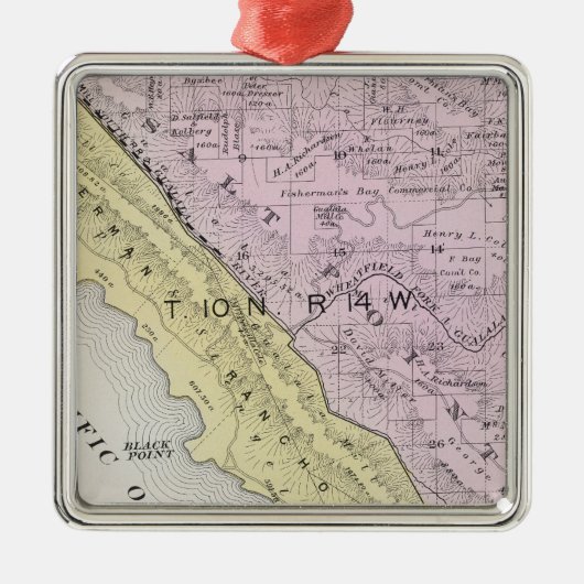 カリフォルニア州ソノマ郡34 メタルオーナメント (正面)