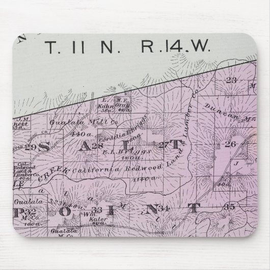 カリフォルニア州ソノマ郡36 マウスパッド (正面)