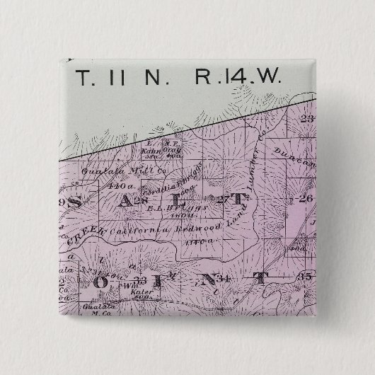 カリフォルニア州ソノマ郡36 缶バッジ (正面)