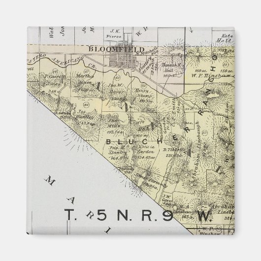 カリフォルニア州ソノマ郡3 マグネット (正面)