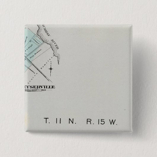 カリフォルニア州ソノマ郡3 缶バッジ (正面)