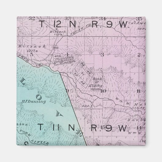 カリフォルニア州ソノマ郡6 マグネット (正面)