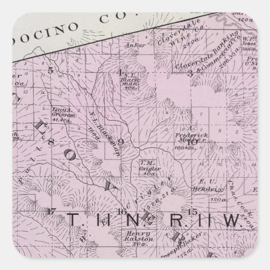 カリフォルニア州ソノマ郡7 スクエアシール (正面)