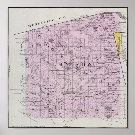 カリフォルニア州ソノマ郡7 ポスター (正面)