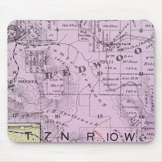 カリフォルニア州ソノマ郡8 マウスパッド (正面)