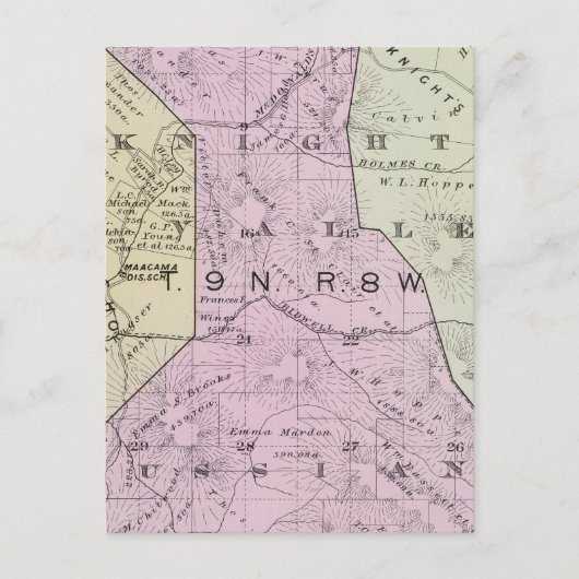 カリフォルニア州ソノマ郡 19 ポストカード (正面)