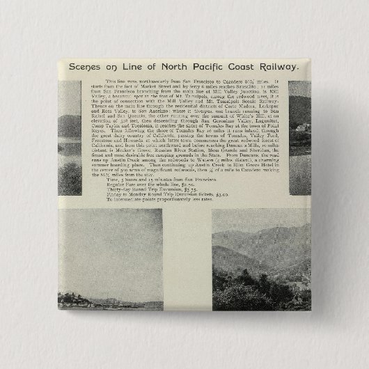 カリフォルニア州ソノマ2 缶バッジ (正面)