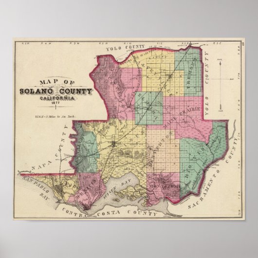 カリフォルニア州ソラノカウンティ ポスター (正面)