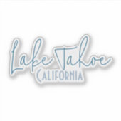 カリフォルニア州タホ湖の旅行のお土産 シール (正面)