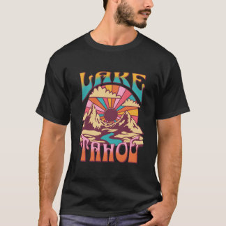 カリフォルニア州タホ湖の自然 ハイキング 山々 アウトドア Tシャツ