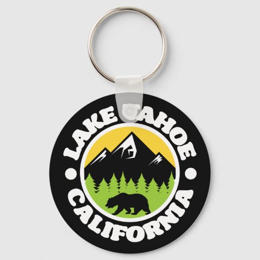 カリフォルニア州タホ湖 キーホルダー (正面)