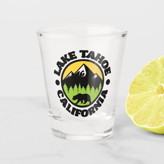 カリフォルニア州タホ湖 ショットグラス (正面)