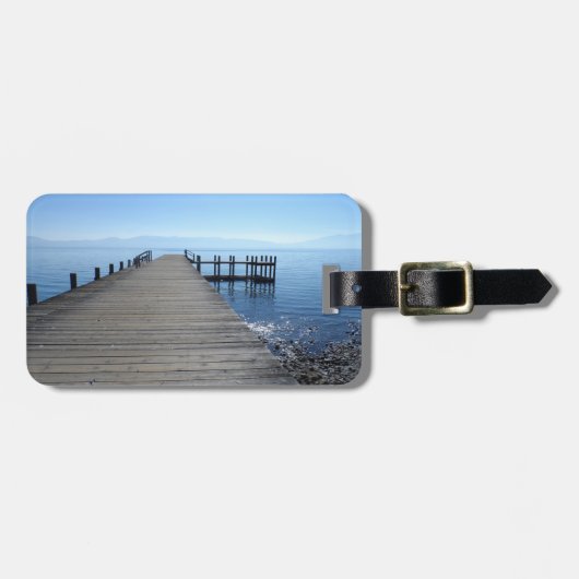 カリフォルニア州タホ湖 ラゲッジタグ (正面横)