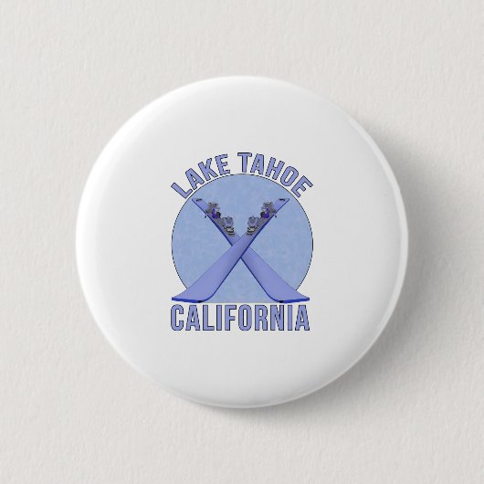 カリフォルニア州タホ湖 缶バッジ (正面)