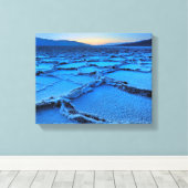 カリフォルニア州ダスク、デスバレー キャンバスプリント (インサイチュ (ウッドフロア))