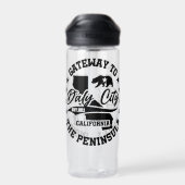 カリフォルニア州ダリーシティ ウォーターボトル (背面)