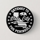 カリフォルニア州ダリーシティ 缶バッジ (正面)