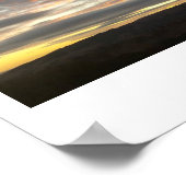 カリフォルニア州ダルビルの悪魔の山からハロウィーンの夕日 ポスター (角)