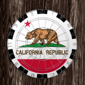 カリフォルニア州ダートボードUSAおよびカリフォルニア州旗/ゲーム ダーツボード