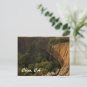 カリフォルニア州チコのファントム滝（Phantom Falls）での夕焼け ポストカード (スタンド正面)
