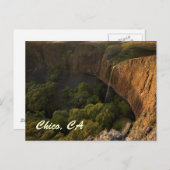 カリフォルニア州チコのファントム滝（Phantom Falls）での夕焼け ポストカード (正面/裏面)