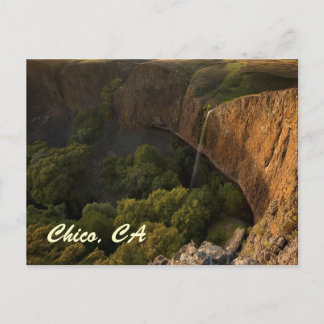 カリフォルニア州チコのファントム滝（Phantom Falls）での夕焼け ポストカード
