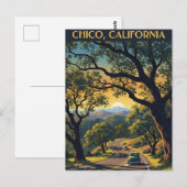カリフォルニア州チコの旅 ポストカード (正面/裏面)