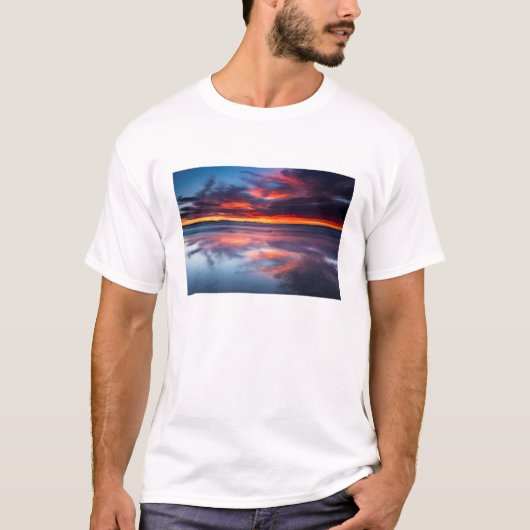 カリフォルニア州チャンネル諸島の日の入り Tシャツ (正面)