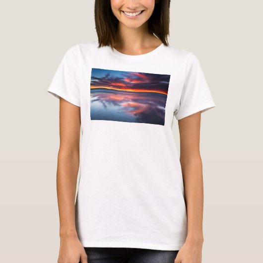 カリフォルニア州チャンネル諸島の日の入り Tシャツ (正面)