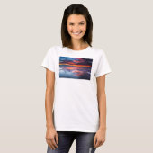 カリフォルニア州チャンネル諸島の日の入り Tシャツ (正面フル)