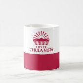 カリフォルニア州チュラビスタ州旗 コーヒーマグカップ (中央)